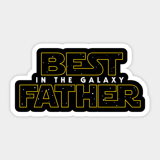 Best Father in the Galaxy v2 Sticker by Olipop